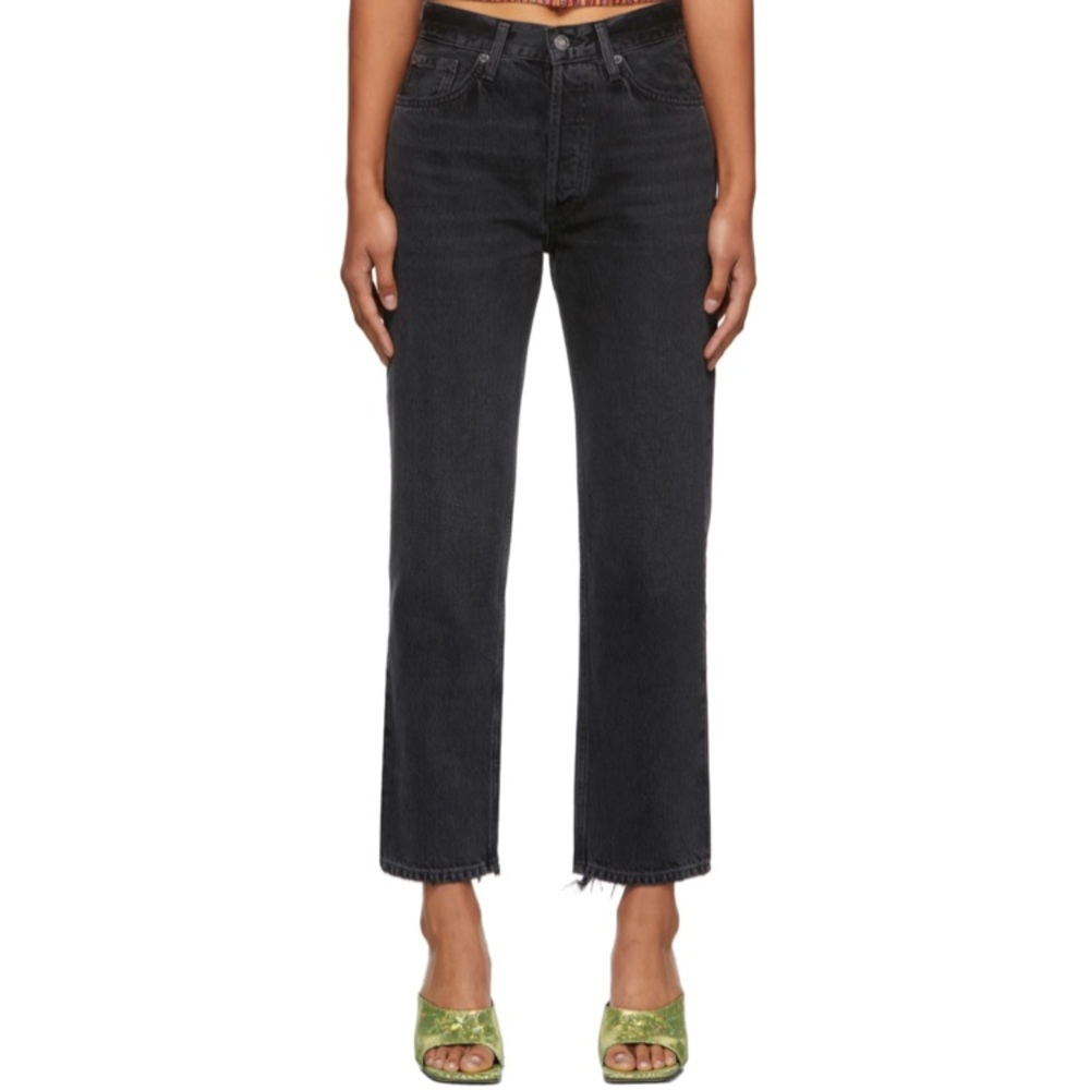 Agolde Lana Jean in Rhyme (black), size 29